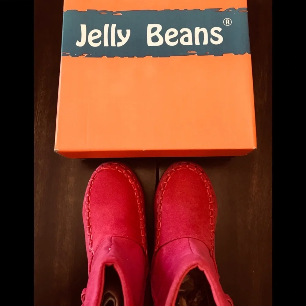 Jelly Beans Downfall Fuchsia Toddler Boot